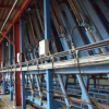 Used green sorting line with 26 hydraulics pockets