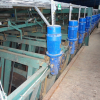 Wood sorting line Electric moving bins