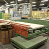 Used gluing machine, outfeed, conveyor