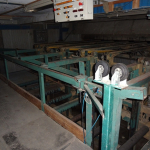 Wood sorting line stacking station