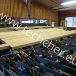 Lumber sorting and packing line 